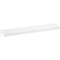 Brauer Creek Topblad Vrijhangend 220,4x50cm - MDF - Mat Wit - Badkamermeubels, Wastafelbladen - 8720359388773