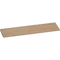 Brauer Ocean Medium Topblad 160,6x46cm - Massief Eiken - Lamellen Eiken Naturel - Badkamermeubels, Wastafelbladen - 8720359347053