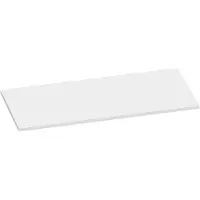 Brauer Ocean Slim Topblad 99,6x46cm - MDF - Mat Wit - Badkamermeubels, Wastafelbladen - 8720359348142