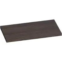 Brauer Ocean Medium Topblad 80,6x46cm - Massief Eiken - Lamellen Eiken Zwart - Badkamermeubels, Wastafelbladen - 8720359347510