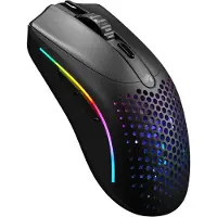 Glorious Model O 2 Mini Wireless, versie voor rechtshandigen, optische sensor, draadloos (RF) + Bluetooth, 26000 DPI, zwart