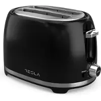 Tesla TS200BX, 2 schijven, zwart, roestvrij staal, knoppen, draaiknoppen, 850 W, 175 mm, 280 mm