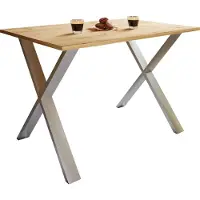 VCM Premium houten eettafel | H. 76 x B. 110 x D. 80 cm | Keukentafel Eettafel Xona X