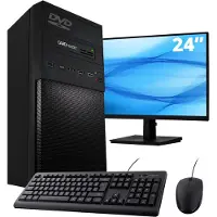 Screenon - AMD Office Pro PC SET - (24" Monitor + Muis & Toetsenbord) - Ryzen 5 PRO 5650G - 500GB SSD - 16GB RAM - DVD - Cardreader - WiFi + Bluetooth - Windows 11