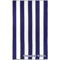 Zavelo Beach Club Strandlaken Summer Vibes - Navy - 100x180 cm