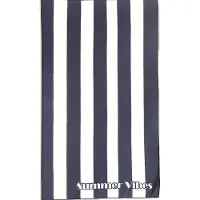 Zavelo Beach Club Strandlaken Summer Vibes - Antraciet - 100x180 cm