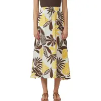 s.Oliver Rok ecru / chocoladebruin / geel