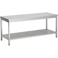 CombiSteel Werktafel | Bodemschap | 200cm breed | RVS | | 7812.0025