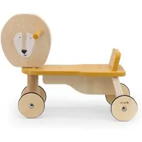 Trixie Houten Fiets met 4 wielen - Mr. Fox - Loopfiets voor Peuter - FSC Hout - Stimuleert Balans en Grove Motoriek
