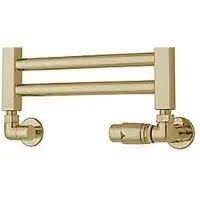 TVS Design Plus radiator aansluitset 220 haaks goud gepolijst