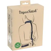 Fetish Vegan - handboeien set - achter de rug - zwart