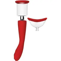 Dream Toys Red Revolution Georgia - G-spot vibrator en vaginapomp - rood