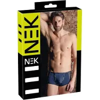 NEK - zwarte boxershort met veters en netinzet (blauw)