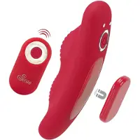 Sweet Smile Smile - vibrerende slip met afstandsbediening - oplaadbaar - rood