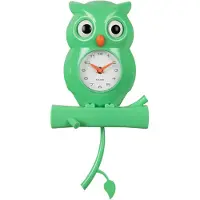 Karlsson wandklok owl pendulum helder
