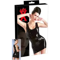 The Latex Collection Latex Mini Jurk - Zwart