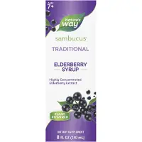 Nature'S Way , Sambucus, Traditionele Immuunsap, Elderberry, 8 fl oz (240 ml)