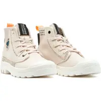 Palladium Veterlaarsjes 'Pampa' ivoor / donkeroranje / zwart