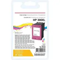Viking 300XL compatibele HP inktcartridge CC644EE cyaan, magenta, geel