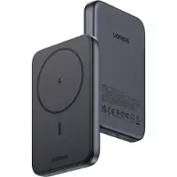 UGREEN Nexode draadloze powerbank 5000 mAh magnetische powerbank met USB-C snellaadfunctie, draadloze externe batterij MagSafe compatibel met iPhone 15 Pro Max/Pro/15/14 Pro Max/Pro/13 Pro (zwart)