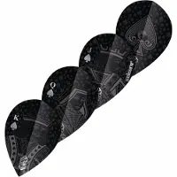 Unicorn Ultrafly Royal Flush Black XTRA - Dart Flights