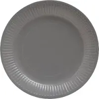 PROnappe kartonnen borden rond 230 mm grijs