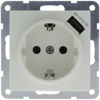 Q-Link Stopcontact met USB | | S2 (Inbouw, Randaarde, Wit)