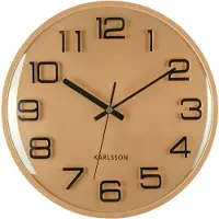 Karlsson Wandklok 3D Numbers - Goud - Ø30cm - Wandklok Scandinavisch