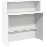 vidaXL Ontvangstbalie, wit, 100 x 50 x 103,5 cm, houtvezel