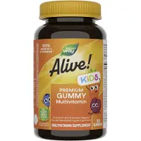 Nature'S Way - Alive! Premium Kinder Multivitamine Gummy (90 Gummies, Kers, Sinaasappel &amp; Druif)