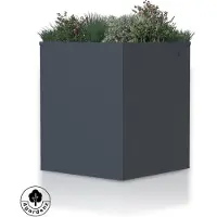4gardenz plantenbak verhoogde bodem bloembak 50x50x60 cm antraciet