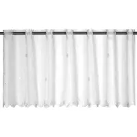 Elbersdrucke Bistro Gordijn Sun Valley 48x150 cm wit transparant