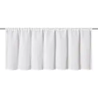 Elbersdrucke Bistro Gordijn Spume 45x140 cm wit semi-transparant