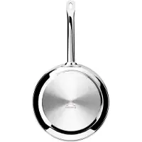 Monix Chef Non Stick | 28 cm roestvrijstalen koekenpan 18/10 met antiaanbaklaag, geschikt voor alle soorten fornuizen, inclusief inductie