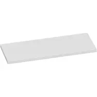 Brauer Ocean Medium Topblad 119,6x46cm - MDF - Hoogglans Wit - Badkamermeubels, Wastafelbladen - 8720359348180