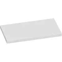 Brauer Ocean Medium Topblad 80,6x46cm - MDF - Hoogglans Wit - Badkamermeubels, Wastafelbladen - 8720359348616