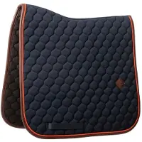 Kentucky Horsewear Horsewear - Zadeldoek onion quilt leer neon dressuur marine