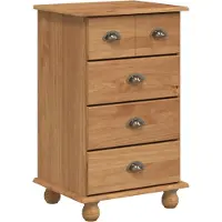 vidaXL Ladeblok 5-Lade ASKIM Bruin 48,5 x 40 x 79 cm