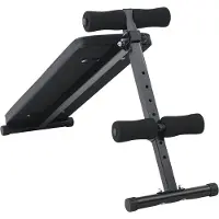 vidaXL Sit Up Bank Zwart 124 x 33,5 x 55 cm Gepoedercoat staal