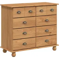vidaXL Ladeblok ASKIM Bruin 91 x 40 x 79 cm Massief grenenhout
