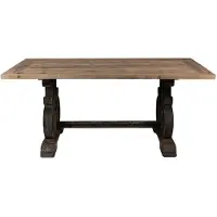 Clayre & Eef Eettafel 180x90x78 cm zwart hout