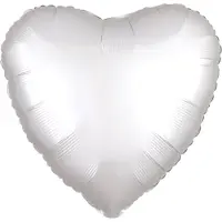 Amscan Folie ballon hart wit | niet gevuld
