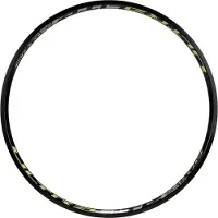 iKon BMX Rear Rim I 451x19.5mm I 36 holes Zwart / geel || Maat: 36 gaats