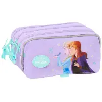 Safta Pennenetui met 3 vakken Frozen Spirit Lila 21,5 x 10 x 8 cm
