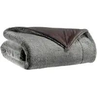Vivaraise Deken Kinta van polyester bruin (130 x 160 cm)
