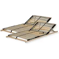 Sleepneo Lattenbodem 200x200 (2x 100x200) - hoofdgedeelte verstelbaar - - Draagvermogen ca. 140 kg - 7 zones - bedbodem