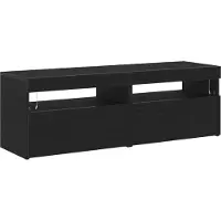 vidaXL TV Kast 2 st Zwart Eiken Bewerkt hout