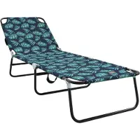 vidaXL Opvouwbare zonnebed Multikleur 188 x 57 x 86,5 cm Polyester