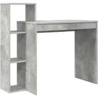 vidaXL Bureau, betonlook, grijs, houtvezel, 100 x 40 x 90 cm