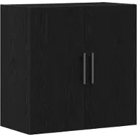 vidaXL Wandkast 60 x 31,5 x 60 cm Bewerkt hout Zwart Eiken